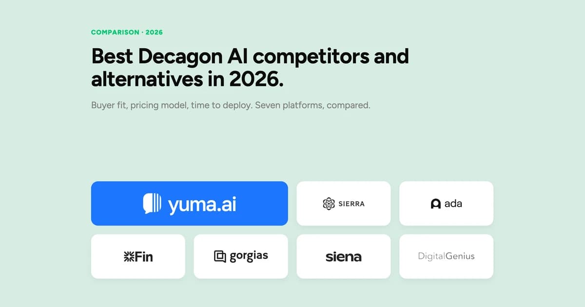 Best Decagon AI competitors and alternatives in 2026