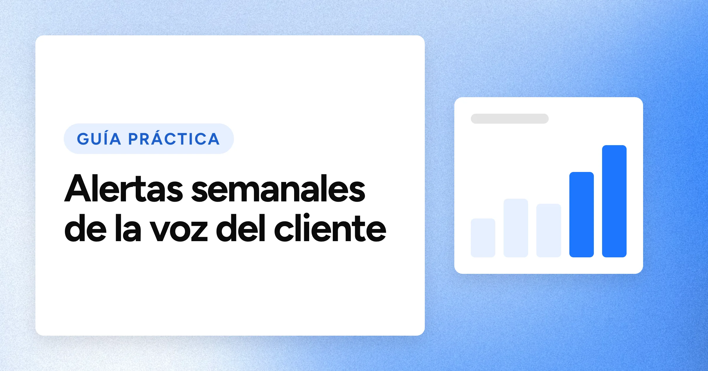 Una etiqueta «GUÍA PRÁCTICA» y el titular en grandes letras blancas sobre un fondo azul con grano, con un motivo de gráfico a la derecha.