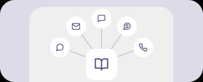 One Handbook powering chat, email, SMS, WhatsApp and voice