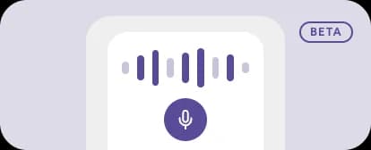 Voice conversation started from the chat widget