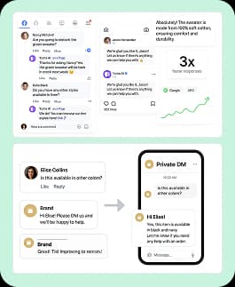 Social AI social inbox card