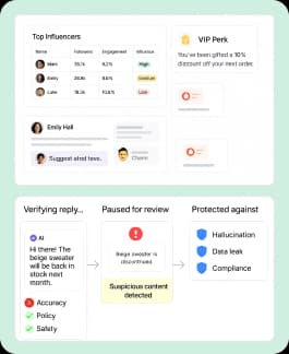 Social AI brand-safe response card