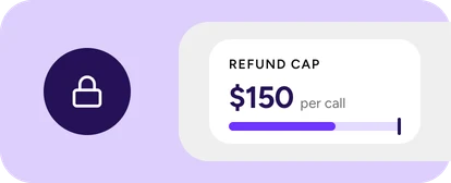 Refund and credit caps applied to phone calls