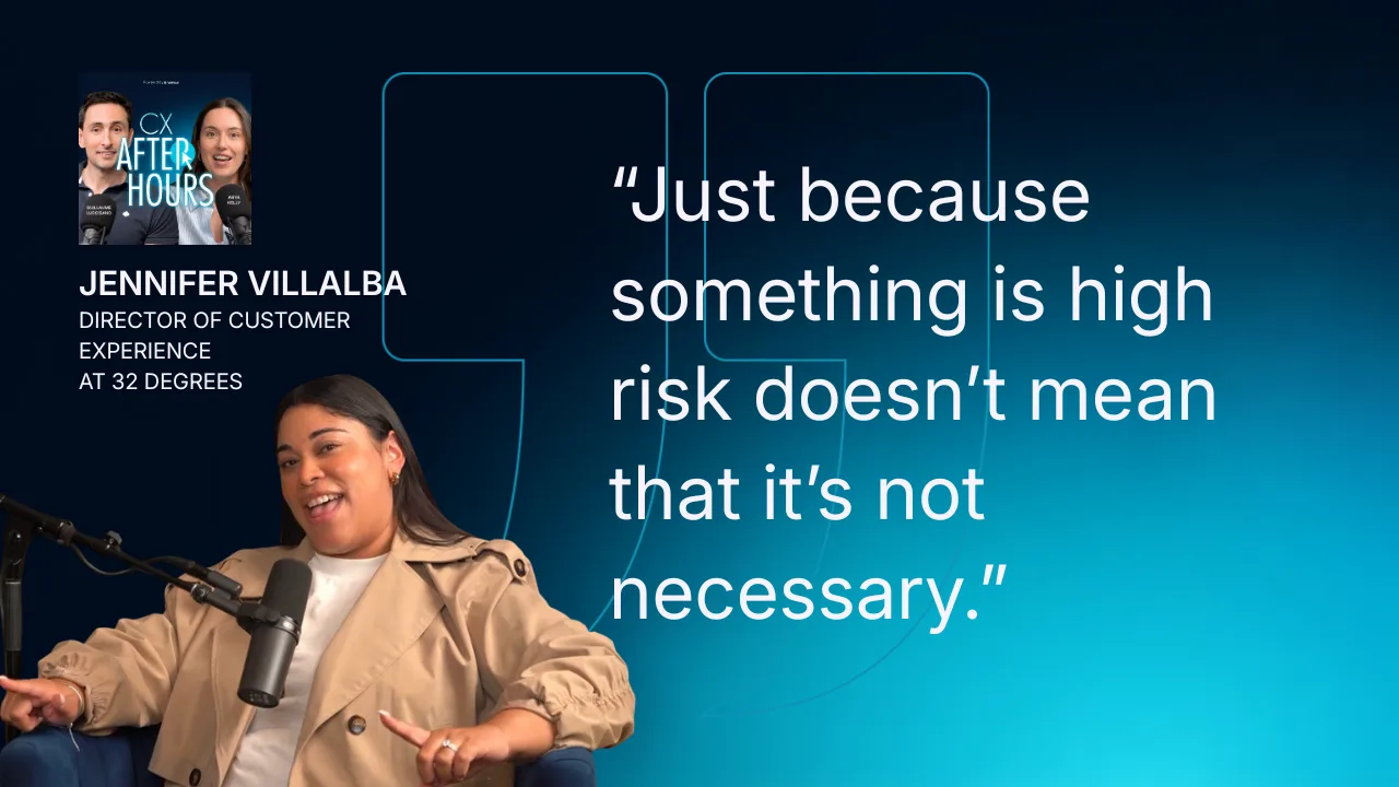 Jennifer Villalba quote: Just because something is high risk doesn't mean that it's not necessary.